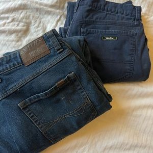 Smiths & walls lined 34x32 work pants jeans & navy